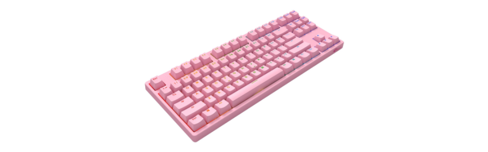 Bàn phím AKKO 3087S RGB Pink (Cherry Switch Blue) sử dụng switch Cherry MX cao cấp